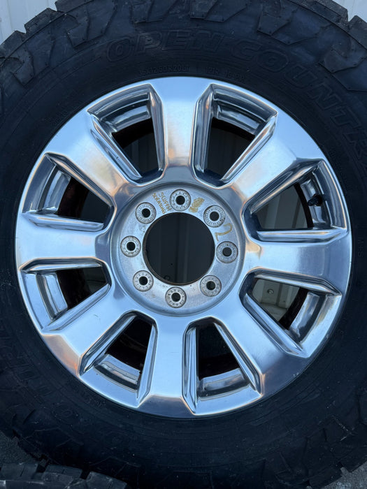 2022 FORD F250 F350 PLATINUM WHEELS 8X170 W/ 35" TOYO 35X12.50 TIRES