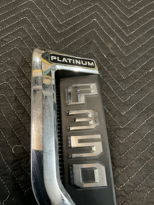 2017-2022 FORD F350 PLATINUM FENDER EMBLEM BADGE DRIVER LEFT OEM