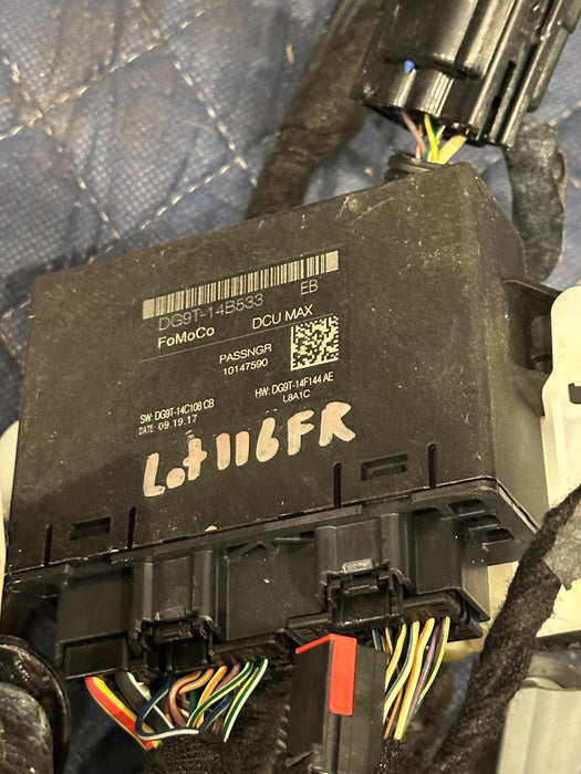 2017-2019 FORD F250 F350 FRONT RIGHT DOOR WIRING HARNESS OEM DG9T-14B533