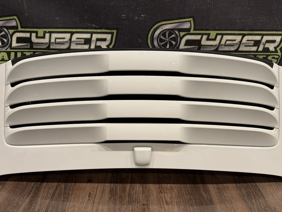 2014 PORSCHE 911 TURBO S 991 WHITE REAR DECK LID ENGINE VENT PANEL OEM