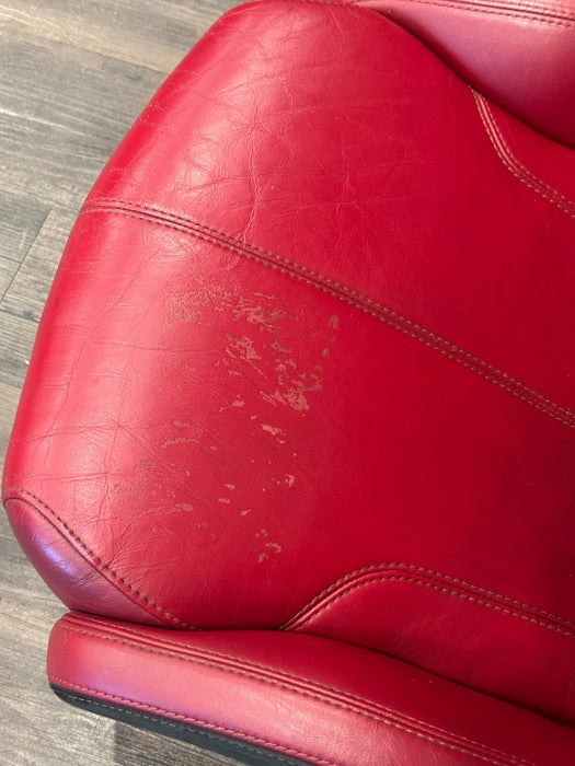 2015 LAMBORGHINI HURACAN LP610-4 RED LEATHER FRONT SEATS OEM GENUINE OEM *WEAR*