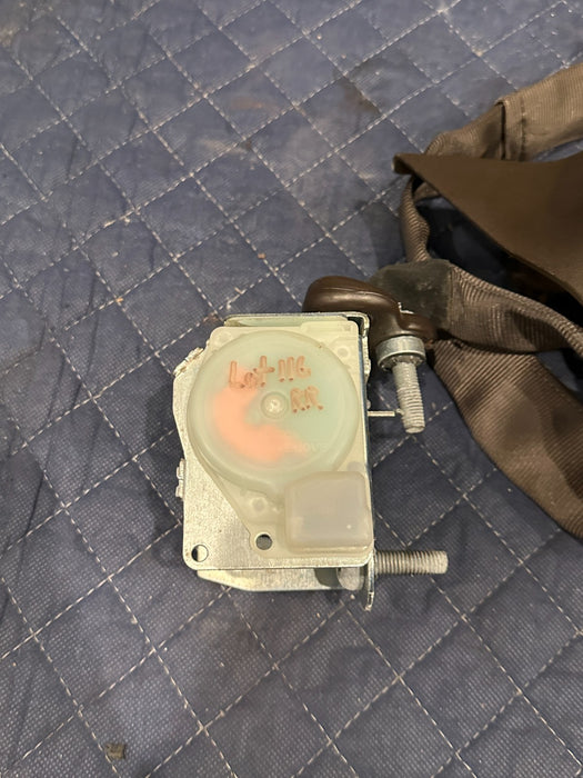 2017-2019 FORD F250 F350 KING RANCH BROWN REAR RIGHT SEATBELT OEM