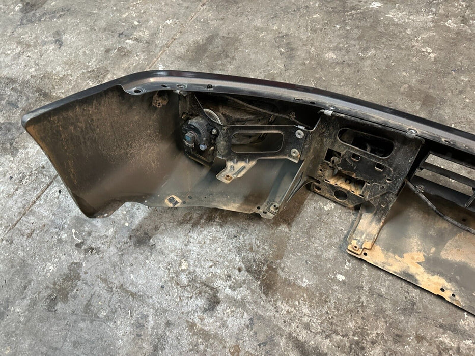 2016 2018 NISSAN TITAN XD PRO-4X GRAY METALLIC FRONT BUMPER ASSEMBLY MINOR FLAWS