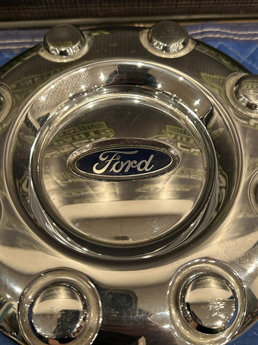 2017-2019 FORD F350 REAR CHROME WHEEL CENTER CAP OEM
