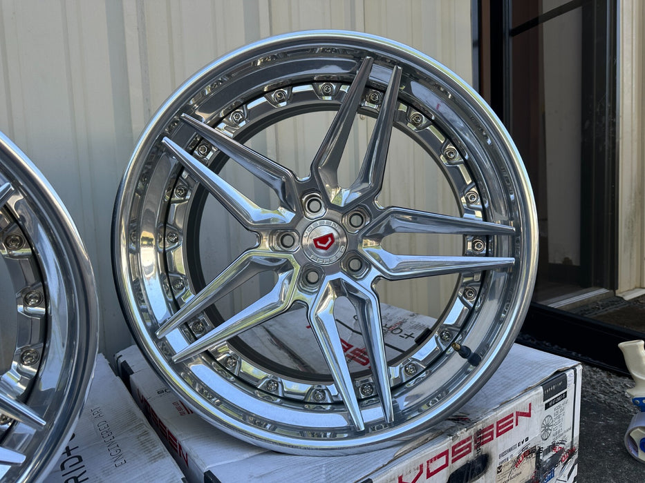 Vossen Forged Evo-1 3-Piece Wheels Rims 19x10.5 +3 18x9 +15 5x114.3 /$11K Retail