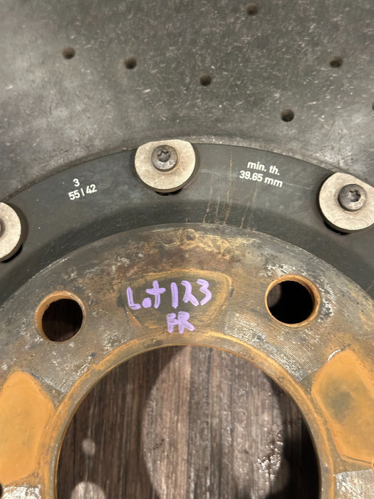 2018-24 LAMBORGHINI URUS FRONT RIGHT CARBON CERAMIC BRAKE ROTOR OEM 4M0 615 302