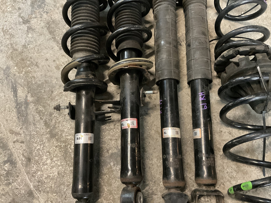 2011 NISSAN 370Z SPORT CONVERTIBLE STRUT SHOCK SPRING KIT FRONT REAR OEM