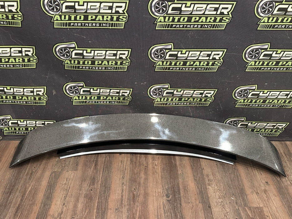 2012 AUDI R8 AFTER MARKET CARBON FIBER DECK SPOILER WING ASSEMBLY OEM *READ*
