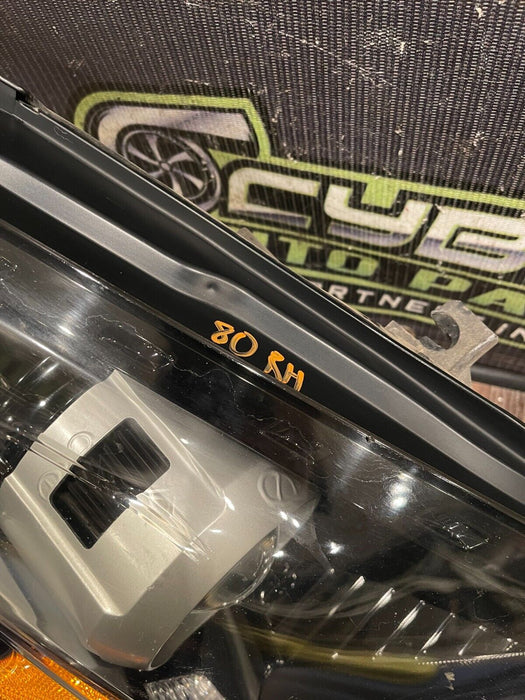 2018 NISSAN 370Z NISMO FRONT RIGHT BLACK HOUSING HEADLIGHT OEM SLIGHT SUN DAMAGE