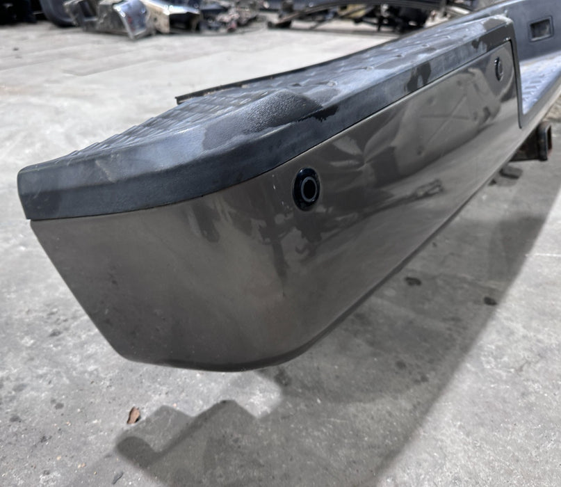 2017 NISSAN TITAN XD REAR BUMPER W SENSOR HARNESS & TOW HITCH OEM