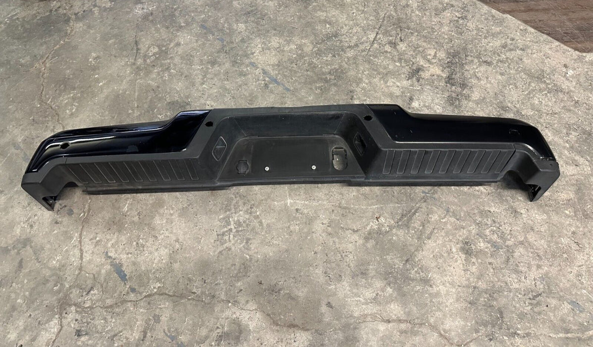 2017-2022 FORD F250 F350 F450 BLACK REAR BUMPER W NO SENORS OEM