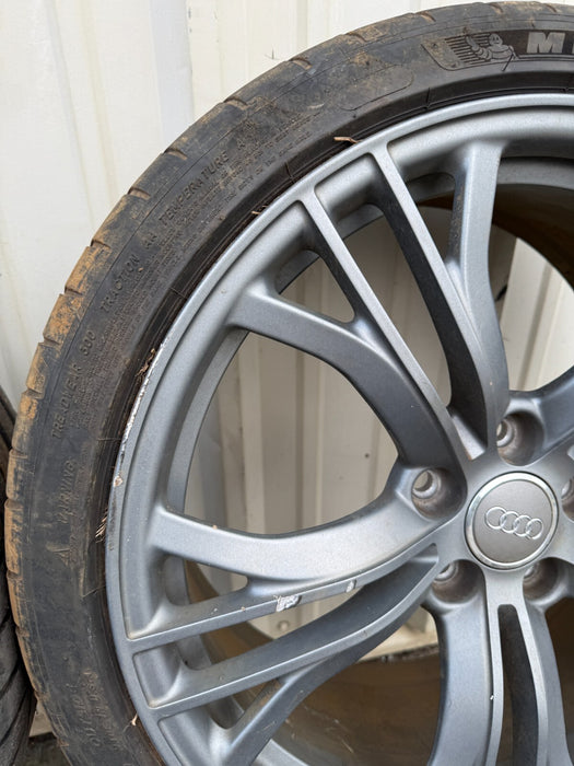 2014 AUDI R8 V10 PLUS OEM FACTORY WHEELS RIMS TIRES 8.5X19 11X19 420601025AS
