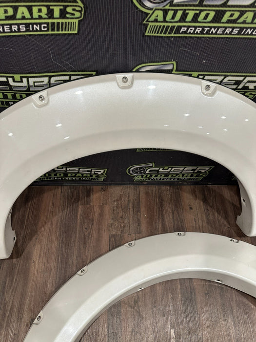 2017 2018 2019 FORD F350 FRONT REAR LEFT RIGHT WHITE FENDER FLARE SET OEM