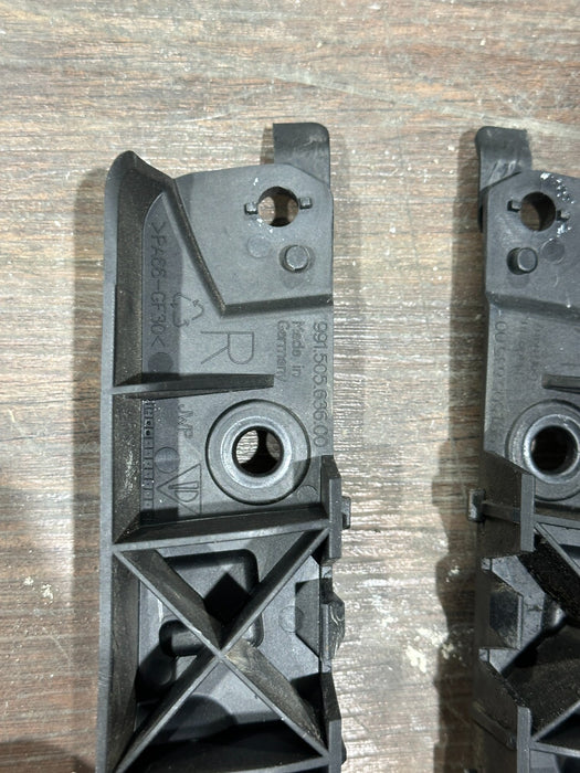 2014 PORSCHE 911 TURBO S 991 REAR BUMPER SUPPORT BRACKET PAIR OEM