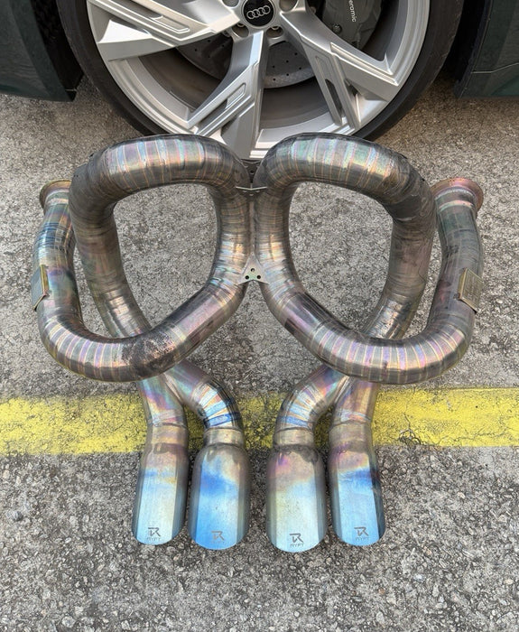 LAMBORGHINI AVENTADOR SV LP750 RYFT TITANIUM RACE EXHAUST 1/88 *DAMAGE*