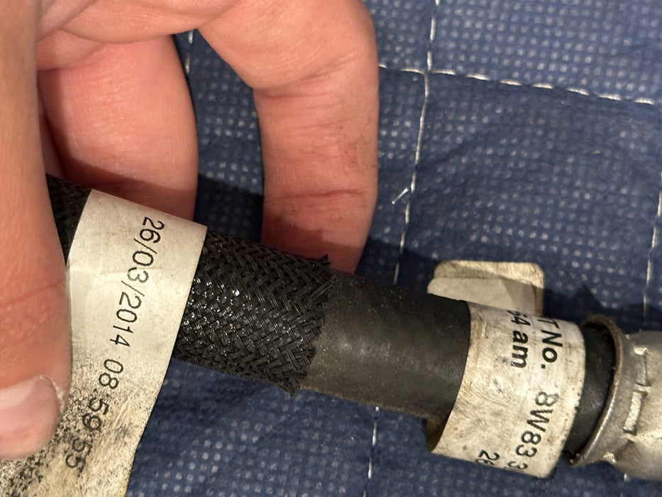 2015 JAGUAR F TYPE R POWER STEERING OIL COOLER LINE HOSE 8W83 3L602 AC OEM