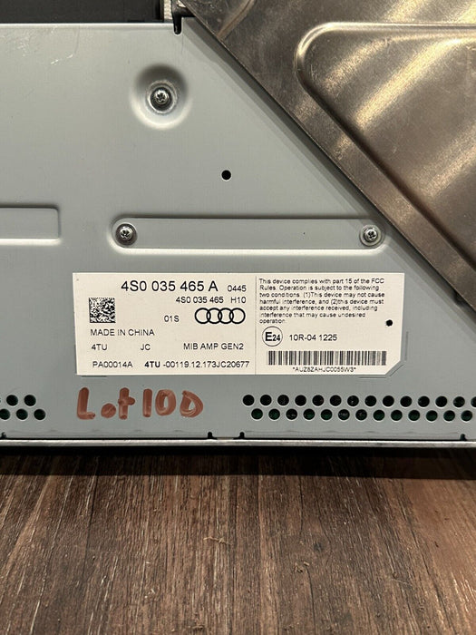 2017-18 AUDI R8 B&O BANG & OLUFSEN RADIO SOUND AMP AMPLIFIER OEM 4S0 035 465 A