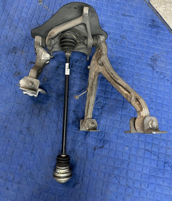 2012 AUDI R8 4.2L V8 OEM FRONT LEFT SUSPENSION KNUCKLE CONTROL ARM W/ AXLE