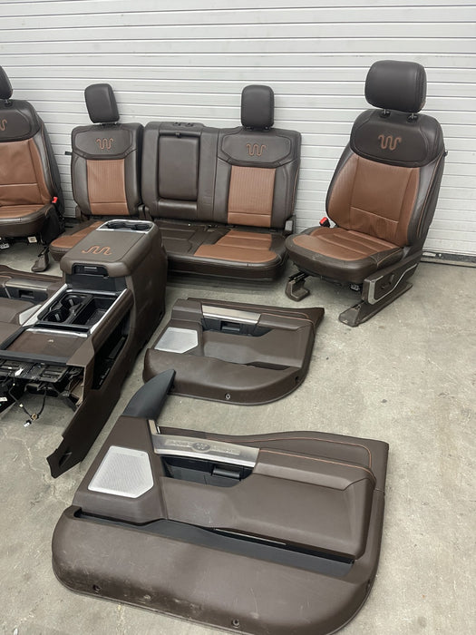 2023 2024 2025 FORD F250 F350 F450 KING RANCH INTERIOR SEATS CONSOLE DASHBOARD