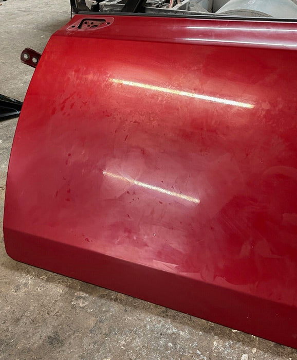 2014 TOYOTA PRIUS V FRONT LEFT LH RED DOOR W PANEL OEM *SUN DAMAGE* (READ!)