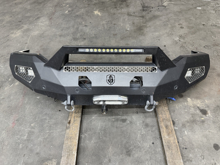ROAD ARMOR EVOLUTION FRONT WINCH BUMPER LED BAR LIGHTS RAM 2500 3500 2019-2026