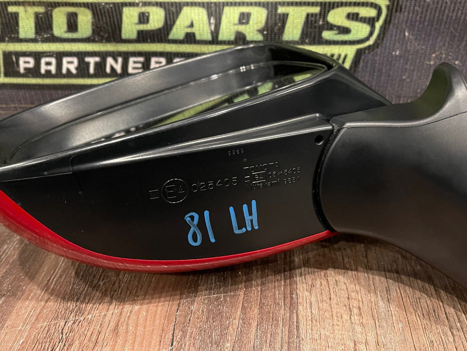 2014 TOYOTA PRIUS V DRIVER LEFT SIDE VIEW HEATED DOOR MIRROR W/RED CAP COVER OEM