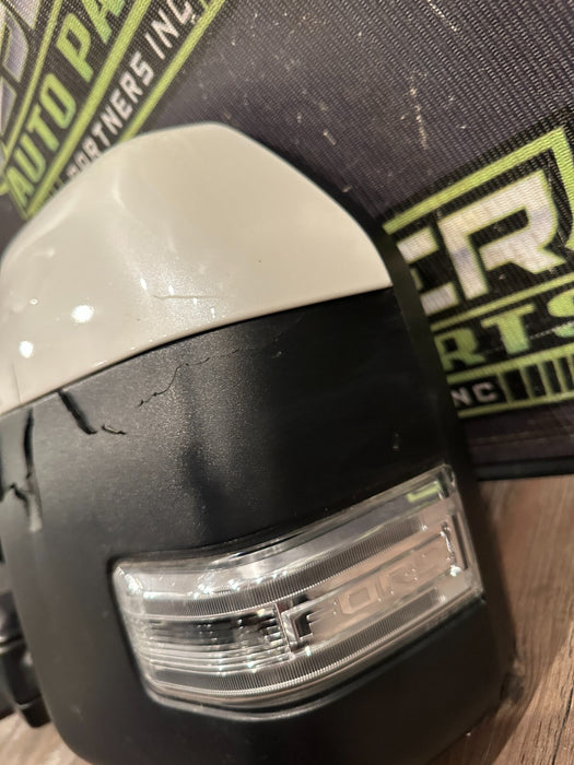 2017-2022 FORD F250 F350 F450 PLATINUM LEFT DOOR TOW MIRROR ~DAMAGE~