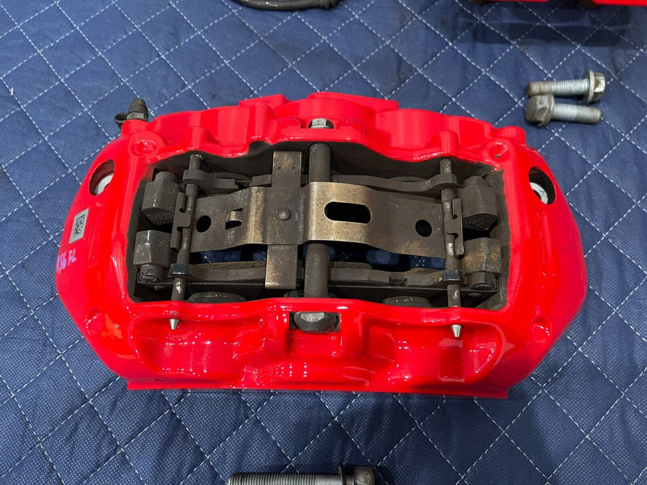 2019 MERCEDES-BENZ E63S AMG FRONT & REAR RED AMG BRAKE CALIPERS W HARDWARE OEM