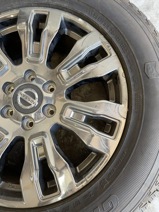 2016-2019 NISSAN TITAN XD PLATNIUM RESERVE WHEELS RIMS TIRES 20X7.5 OEM (3)
