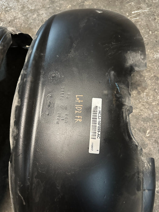 2018 FORD F250 F350 FRONT LEFT RIGHT WHEEL WELL LINER PAIR HC3J 16F099 AC