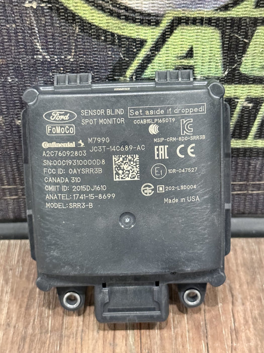 2019 FORD F150 RAPTOR RIGHT TAIL LIGHT BLIND SPOT RADAR MODULE OEM JC3T-14C689