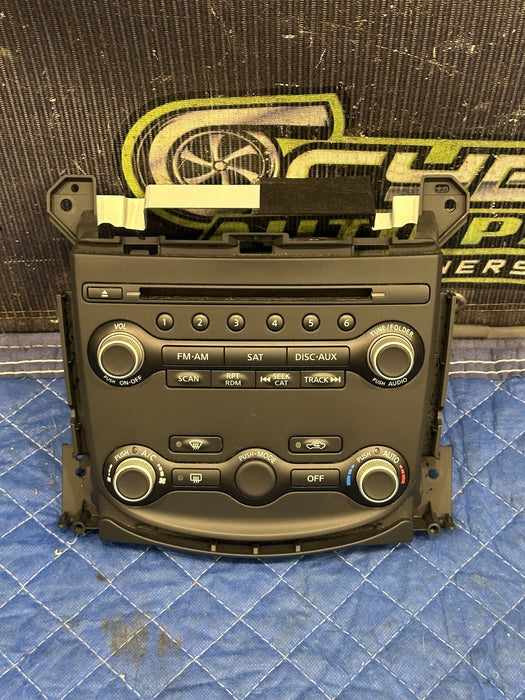 2013 NISSAN 370Z SPORT DASH AUDIO A/C CLIMATE CONTROL PANEL OEM
