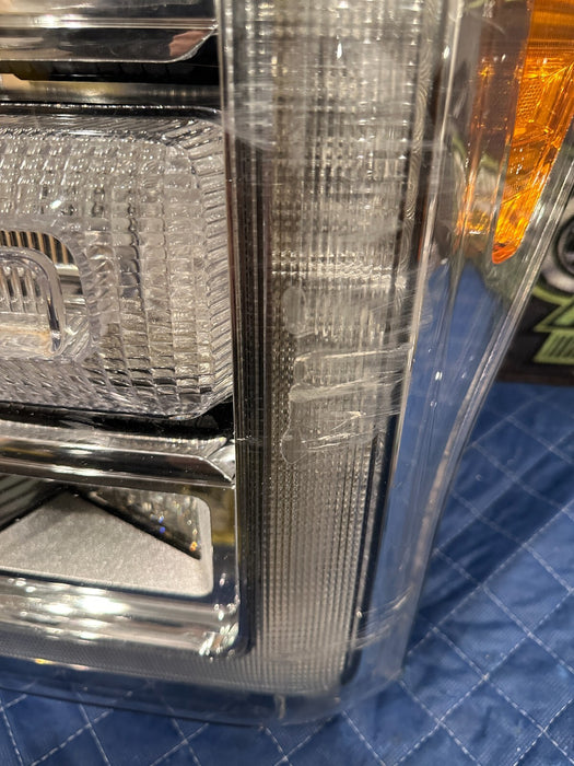 2017-2019 FORD F250 F350 F450 DRIVER LEFT LED HEADLIGHT OEM BROKEN TABS/SCUFFS