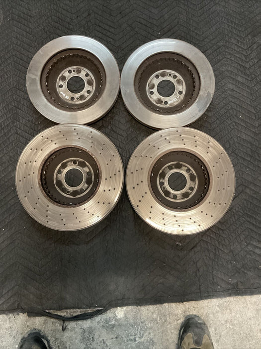 2014 MERCEDES S550 W222 BRAKE ROTORS FRONT REAR SET OEM