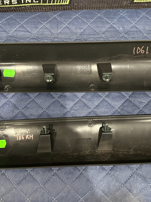 2014 AUDI R8 OEM LEFT RIGHT INNER DOOR SILL SCUFF PLATE COVER TRIM 420 853 906