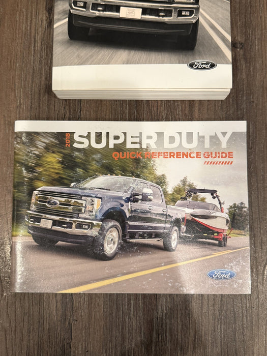 2018 FORD F250 SUPERDUTY OWNER MANUAL OEM