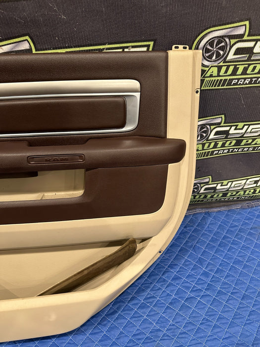 2015 DODGE RAM 2500 SLT REAR RIGHT BROWN DOOR PANEL OEM