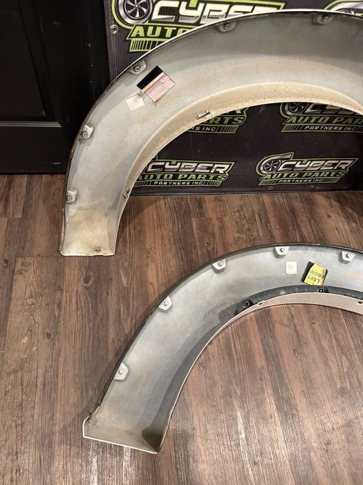 2017 2018 2019 FORD F350 FRONT REAR LEFT RIGHT WHITE FENDER FLARE SET OEM