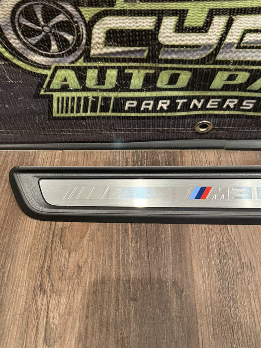 2024 BMW M3 M4 G80 G82 FRONT LEFT SILL KICK PLATE OEM *SCRATCH #6*