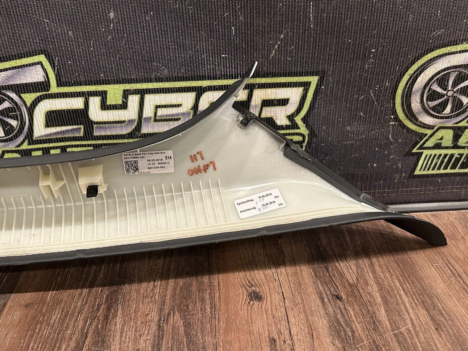 2017-18 AUDI R8 PLUS SPYDER FRONT DRIVER LEFT A PILLAR TRIM OEM 4S7 867 233 B