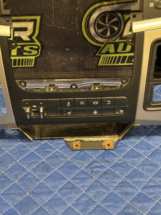 2015 DODGE RAM 2500 RADIO SCREEN SURROUND BEZEL TRIM LOADED OEM