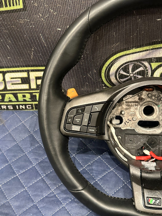 2015-2020 JAGUAR F TYPE R STEERING WHEEL FLAT BOTTOM EX53 3F563 AFE8PVJ ~READ!!~