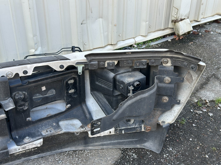 2017 2018 2019 FORD F250 F350 PLATINUM METALLIC WHITE FRONT BUMPER W/ LED FOGS