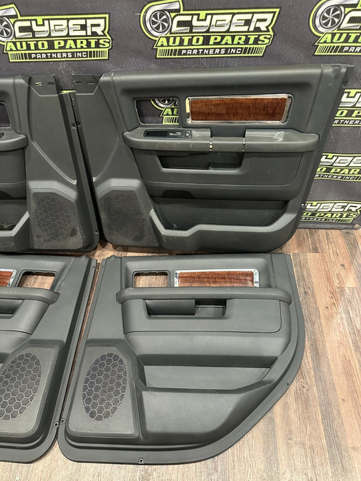 2012 DODGE RAM 3500 MEGA CAB FRONT REAR LEFT RIGHT DOOR PANEL SET OF 4 ~READ~