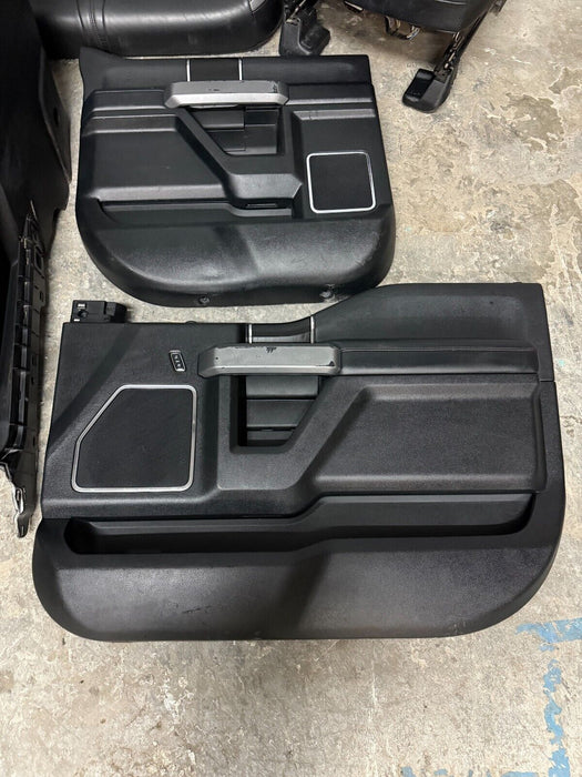 2017-2019 FORD F250 F350 F450 PLATINUM INTERIOR FRONT REAR SEATS CONSOLE PANELS