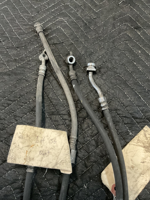 2016 HYUNDAI GENESIS COUPE REAR/ FRONT BREMBO BRAKE LINES PAIR SET LH RH OEM