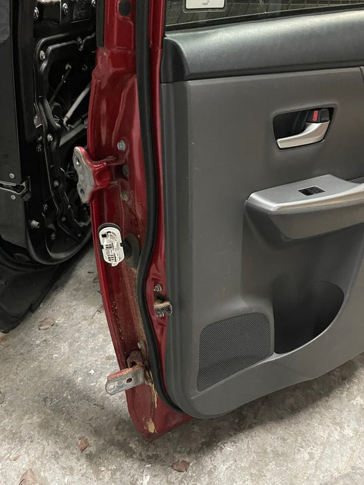2014 TOYOTA PRIUS V REAR RIGHT RH RED DOOR W PANEL OEM *SUN DAMAGE* (READ!)