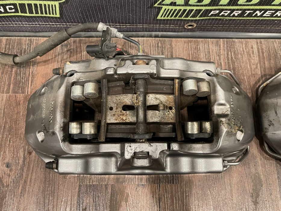 2017 2018 19 20 21 22 AUDI R8 PLUS V10 CARBON CERAMIC CALIPERS PADS SET OF 4 OEM