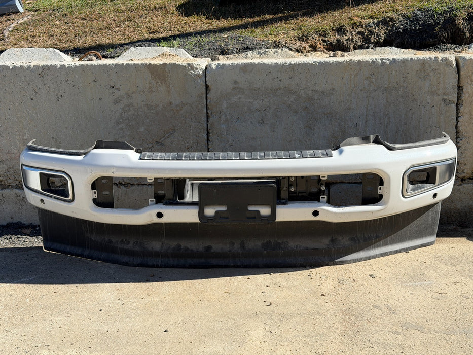 2023 2024 2025 2026 FORD F250 F350 PLATINUM STAR WHITE FRONT BUMPER ASSEMBLY OEM