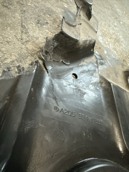 2017 MERCEDES-BENZ C63 AMG REAR ENGINE COMPARTMENT BOTTOM SHIELD A205 524 0530